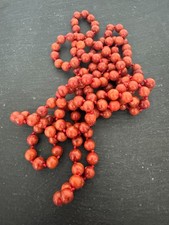 Schaumkoralle Koralle Collier rot 8 mm 160 cm
