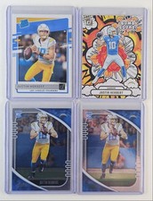 [4] JUSTIN HERBERT 2020 DONRUSS RATED ROOKIE LOS ANGELES CHARGERS RC Q7032