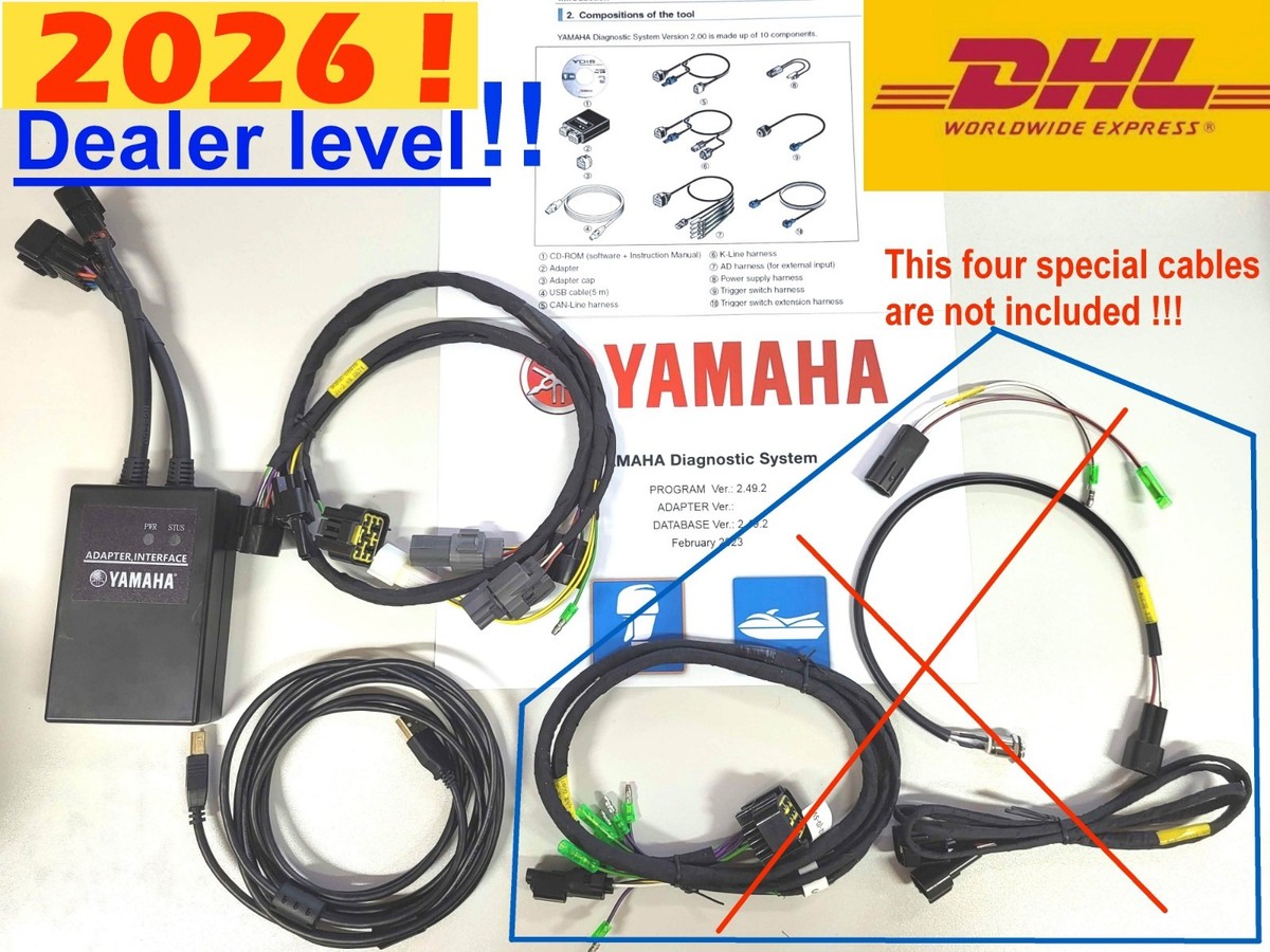 Latest Yamaha Outboard/Jet Boat/WaveRunner YDS Diagnostic DEALER