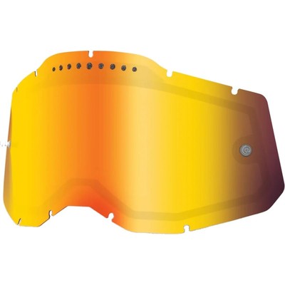 100% Ersatzglas Racecraft Gen. 2 / Accuri Gen. 2 / Strata Gen. 2 Rot - Vented Du