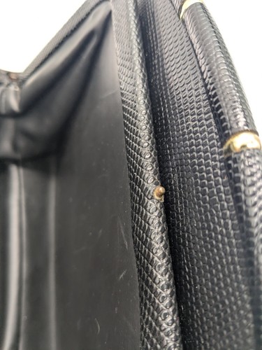 Vintage Meyers USA Lizard Skin Black Handtasche Abendtasche - Bild 7 von 15