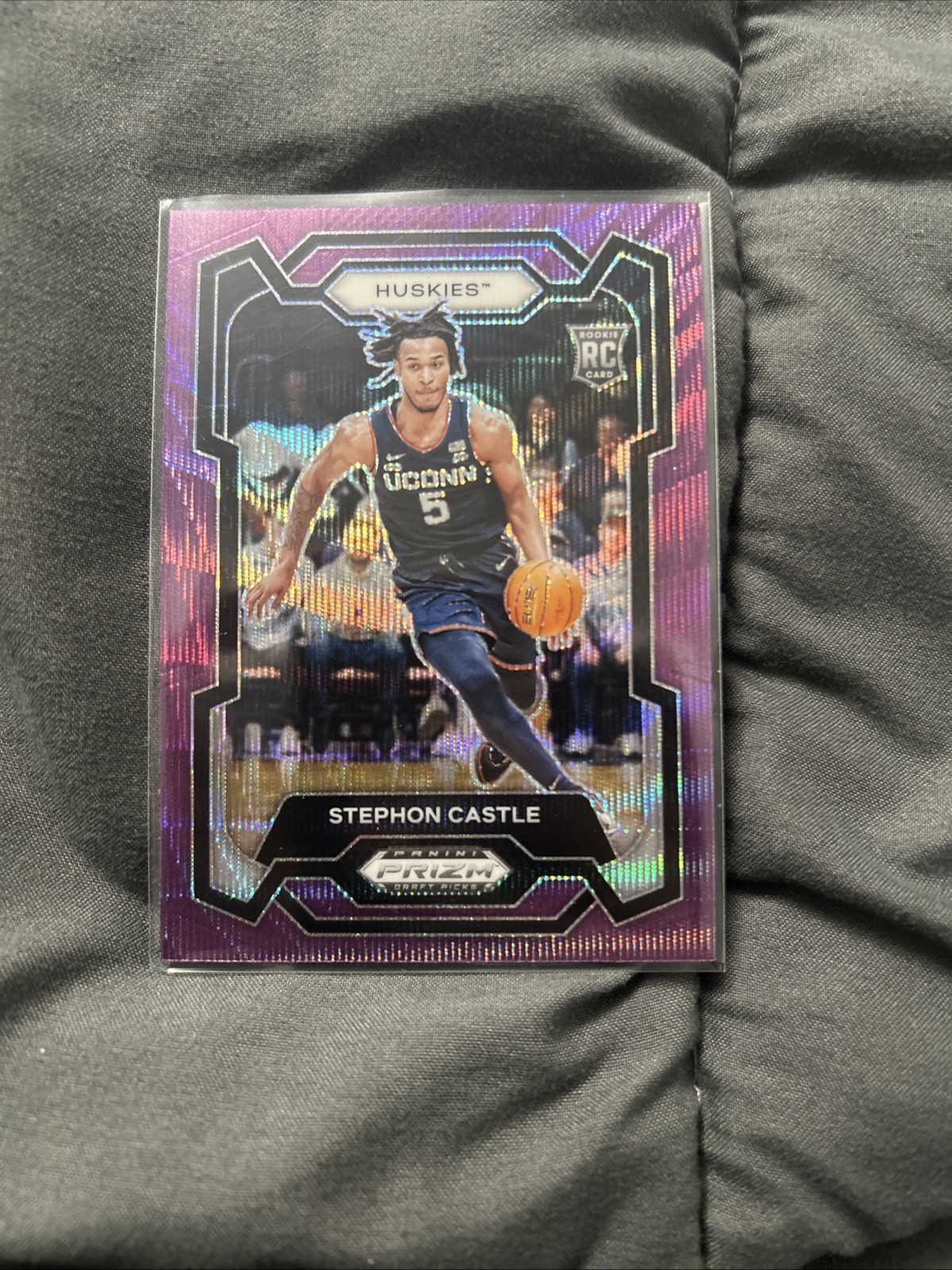 2024-25 Panini Prizm Draft Picks - Stephon Castle #17 Purple Wave Prizm (RC)