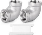BSP Male x Female 304 Stainless Steel 90° 1.5 inch Elbow Adaptors Pipe Fittings