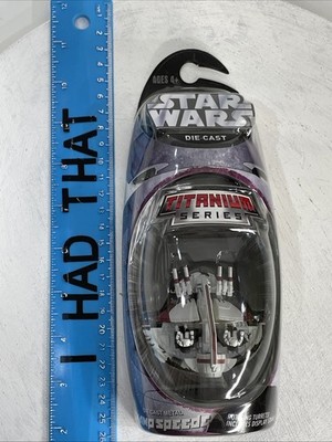 Star Wars Diecast Titanium Series SWAMP SPEEDER Diecast Metal Vehicle 2005