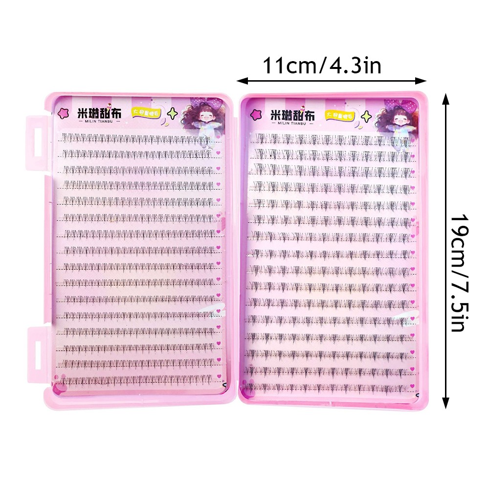 FILA 32 file ciglia inferiori ciglia a grappolo sotto ciglia morbido naturale gambo trasparente
