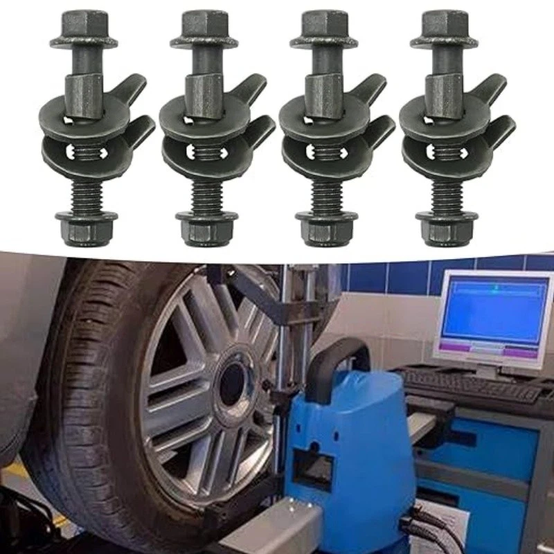 KIT DE 4 PERNOS DE LEVA AJUSTABLES ALINEACIÓN INCLINABLE DELANTERA IZQUIERDA Y DERECHA COCHE 17MM/0.67" Foto 2 de 4