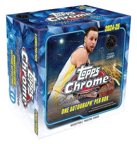 2024/25 Topps Chrome Basketball Sapphire Edition - Sealed Hobby Box IN HAND