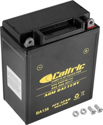 Caltric Yb12Al-A2 Agm Battery Compatible with Kawasaki Vulcan 500 En500-C... 