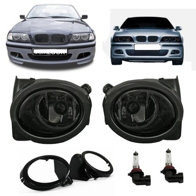 2 Nebelscheinwerfer SET schwarz smoke paßt für BMW 3er E46 5er E39 M Stoßstange