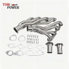 Stainless Short Tube Headers for Chevy GMC 65–73 BBC 366–454 V8 Polished Finish