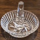 3" Waterford Crystal Round Ring Holder Dish Vintage Starburst Sunburst Cut Glass