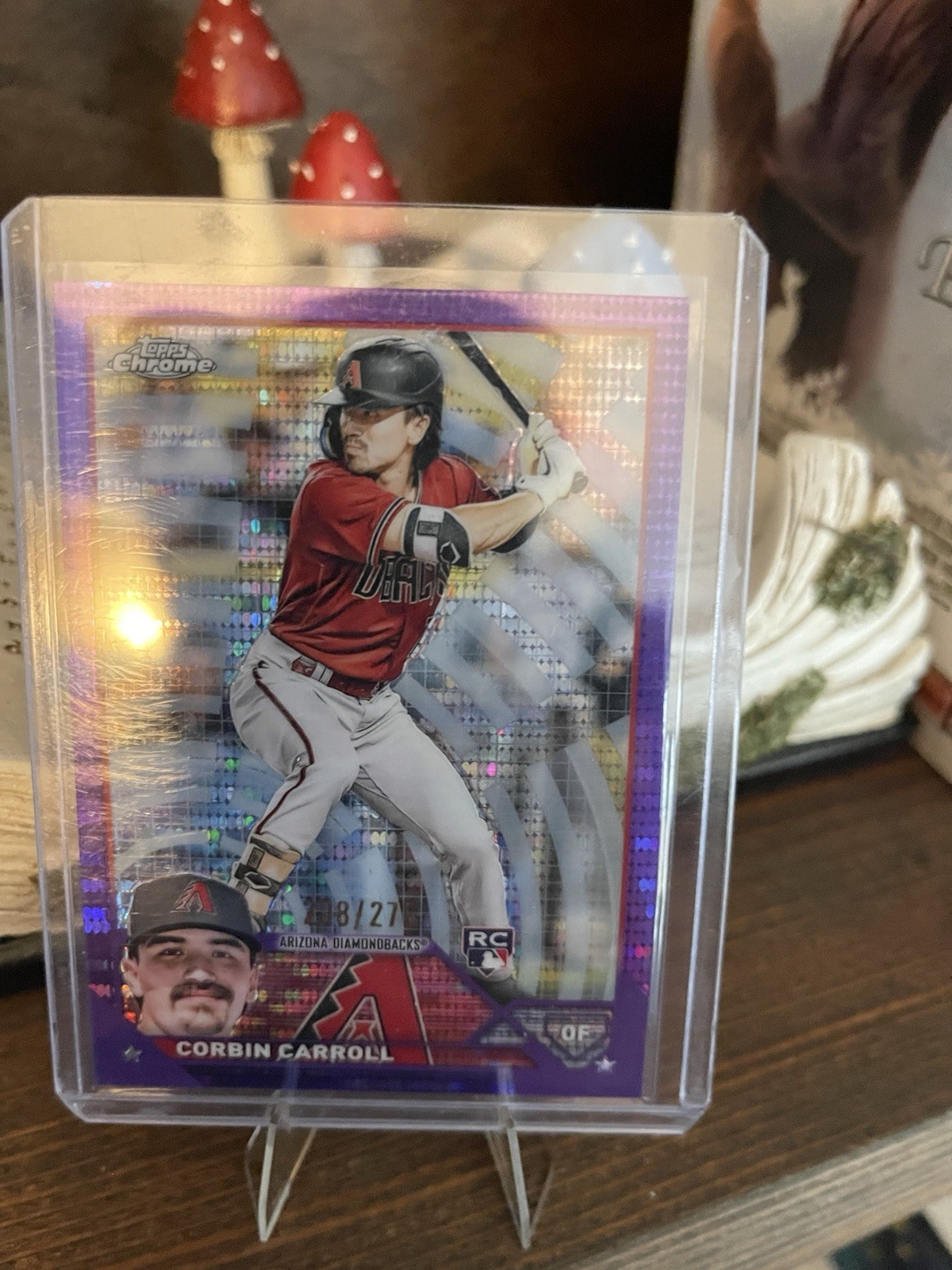 2023 Topps Chrome - Corbin Carroll #95 Purple Sonar Refractor /275 (RC)