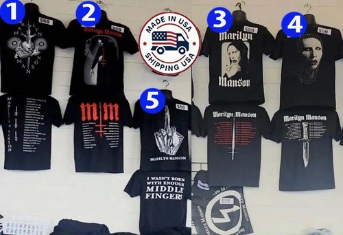 Nuovo Marilyn Manson One Assassination Under God Tour 2026 Merch Ristampa prezzo ebay