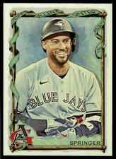 George Springer 2023 Topps Allen & Ginter #40 Silver Portrait Blue Jays Card