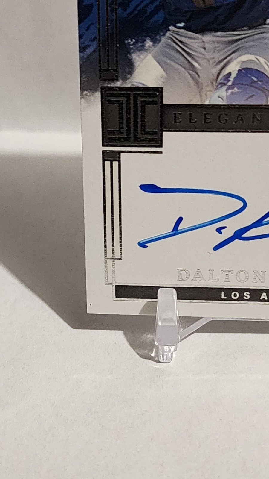 2024 Panini Impecc. Elégance Prospect Patch Auto Dalton Rushing EPJ-DR  72/99 view 3