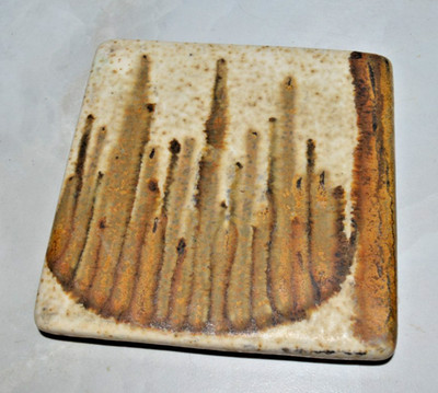 MCM Pottery trivet feet abstract brutalist Scandinavian