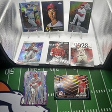 Shohei Ohtani Lot Of 8 Base And Insert Cards Dodgers Angels
