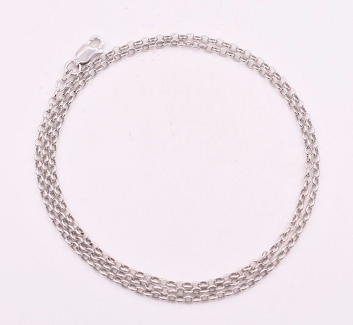 NKlaus Catena A Palline Rotonda In Argento 925, Lunghezza 38 Cm, Larghezza 1 Mm, Gioiello Donna