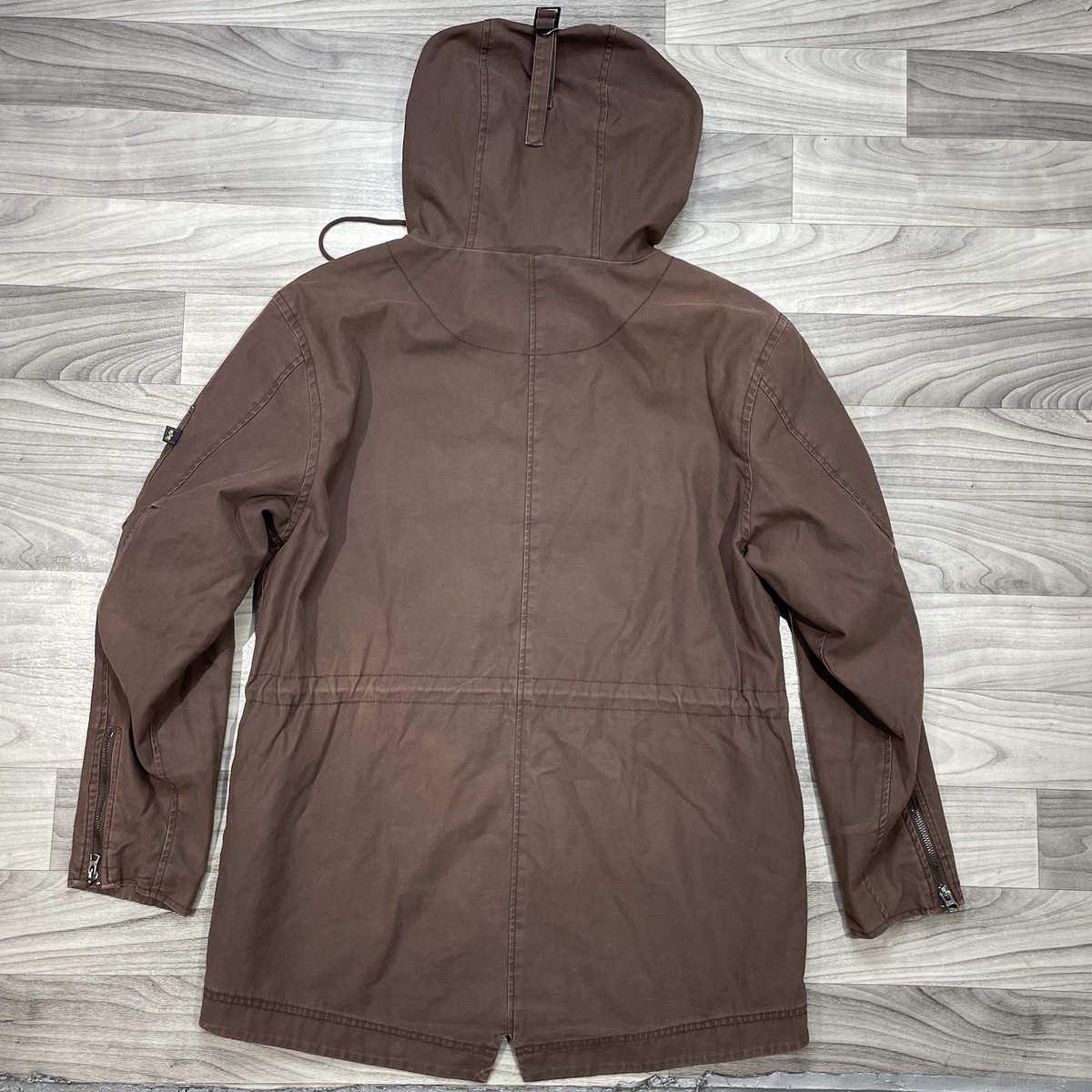 Alpha Industries M-51 FishTail Parka Mens M Brown Canvas Field