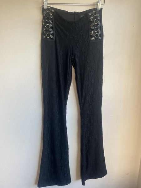 OUTCAST Lace Black Pants Flares Size S