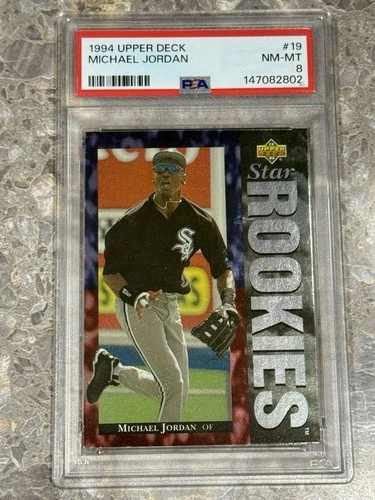 1994 Upper Deck - Michael Jordan #19 Star Rookies White Sox - PSA 8
