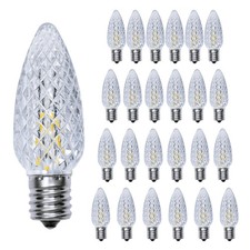 25 Pack C9 Led Christmas Light Bulb, Warm White C9 Shatterproof Led Bulbs for...