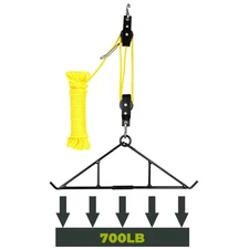 Folding Game Hoist & Gambrel - 700 lbs Capacity, Perfect for Outdoor Hunting