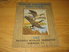 1954 Wildlife Conservation Stamp Album with 36 Stamps