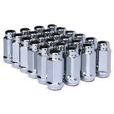Bulge Acorn Lug Nut Thread M14x2.0 1.72 Tall 34 Hex Chrome Plating