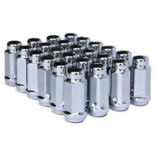 Bulge Acorn Lug Nut, Thread M14x2.0, 1.72" Tall, 3/4" Hex, Chrome Plating