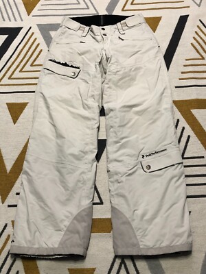 Women's Peak Performance GORE HIPE+ Ski Pants White Pants Trousers SIZE S