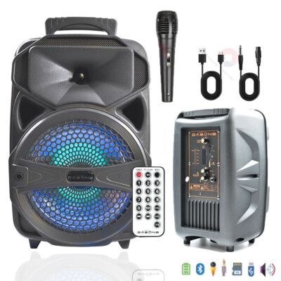 #ad 8inch 1000W Wireless Portable FM Bluetooth Speaker Heavy Bass Sound System Party $34.99