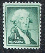 US 1¢ stamp SC #1031 George Washington MNH 1954