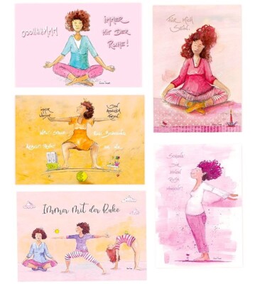 KARIN TAUER*Postkarte*Starke Frauen*Worklife Balance*immer mit....*11,5 x16,5cm
