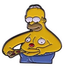 PINS - Pin’s émaillé - NEUF - THE SIMPSONS - Homer Pizza