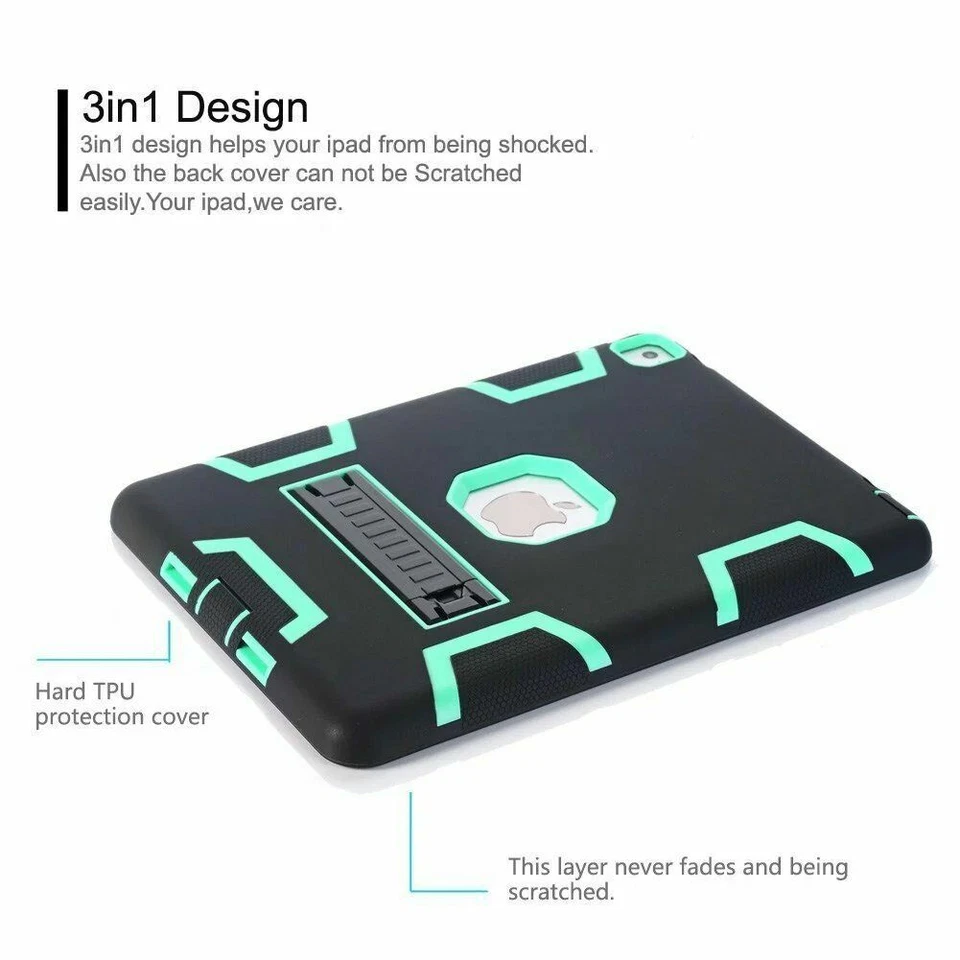 Funda para Apple iPad Mini 5/4/3/2/1 (7,9 pulgadas) resistente con soporte a prueba de golpes cubierta Foto 4 de 4