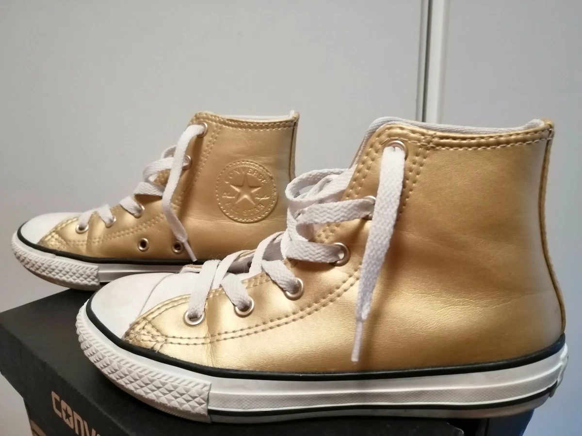 Converse effetto pelle oro numero 32