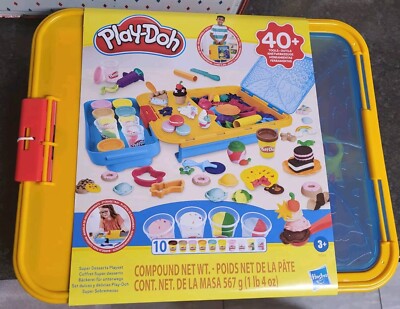 Doh Toys Best Playdough Set New Sealed Play-Doh 40 Piece Desert