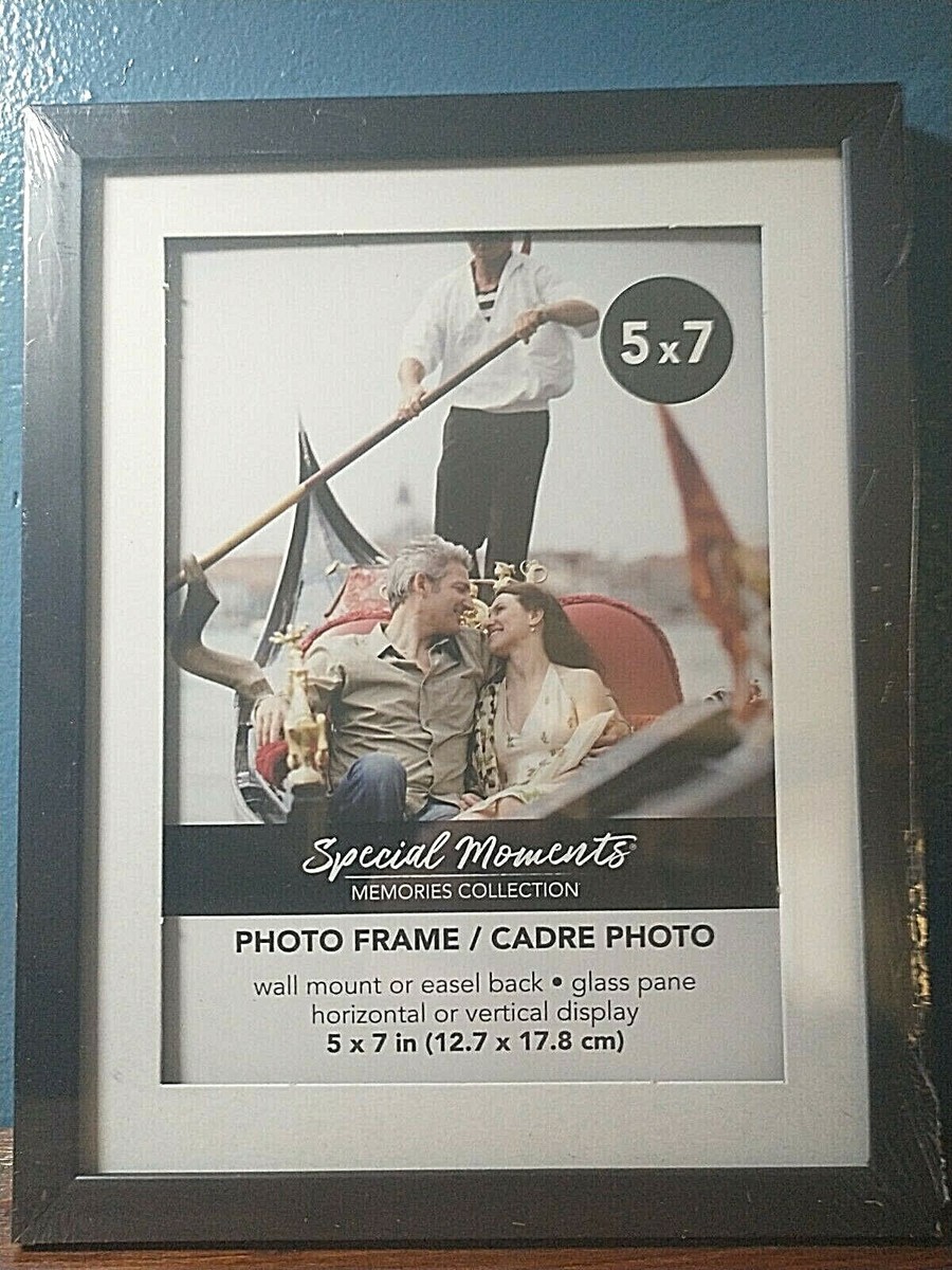 Contemporary Matted Black Plastic Picture Frame, 5x7 in. | eBay