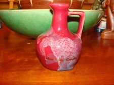RABUN GAP~Georgia~Pottery Jug~Handcrafted 22k Gold~Made In USA ~ 4.25”x3”~ VGC ~