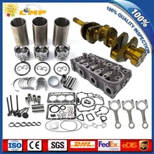 for Mitsubishi S3L Engine Overhaul Rebuild Kit-Crankshaft/Cylinder Head/Pistons