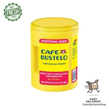 Café Bustelo Festival Size Dark Roast Ground Coffee, Espresso (46 oz.)
