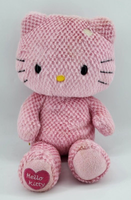 Build A Bear BAB Hello Kitty Sanrio Pink Waffle Plush Missing Bow 2011 Retired