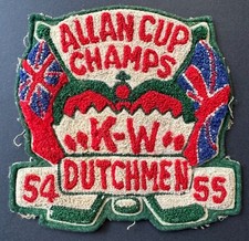 1954/55 Kitchener Waterloo Dutchmen Allan Cup Champion Jacket Patch Hockey