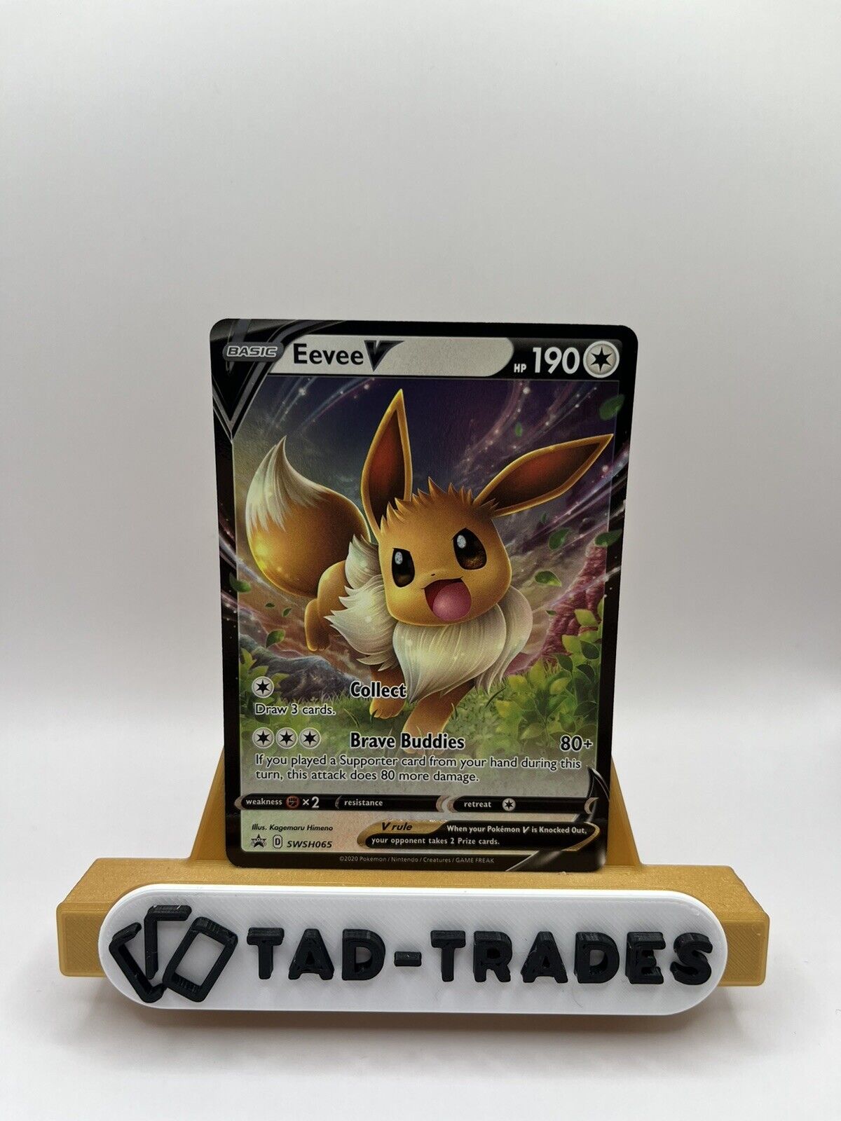 Eevee V - SWSH065 - Ultra Rare Promo Pokemon Card Cute - NM