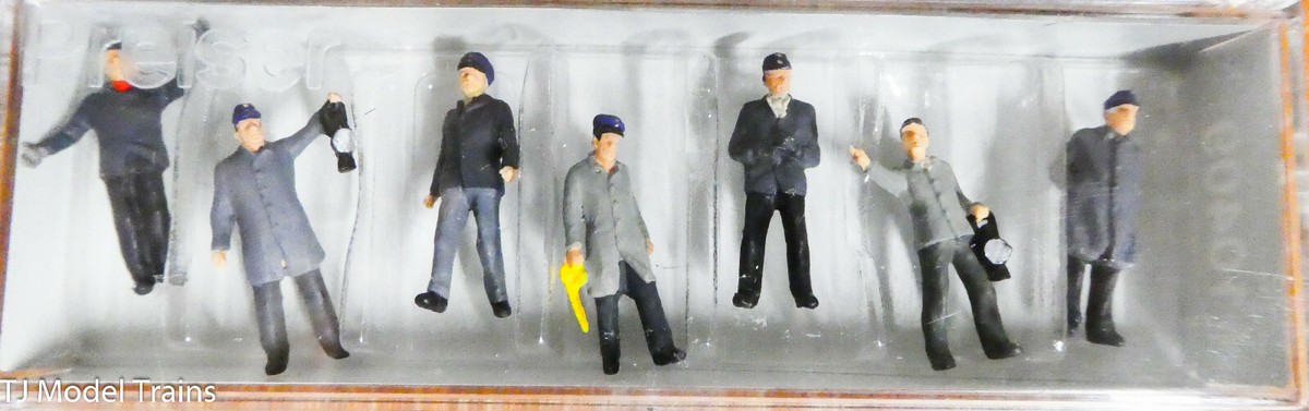 Preiser HO #10409 Railroad Personnel -- Railway Workers (Painted