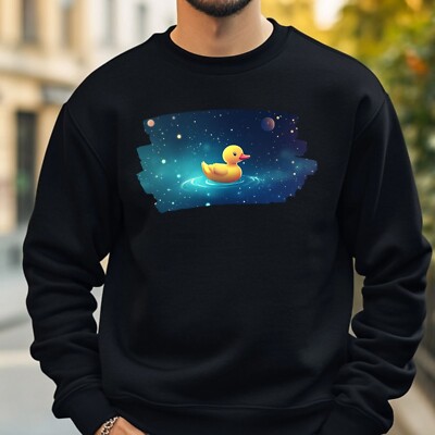 Rubber Duck Space Sweatshirt Cosy and Perfect for Any Occasion S to 4XL