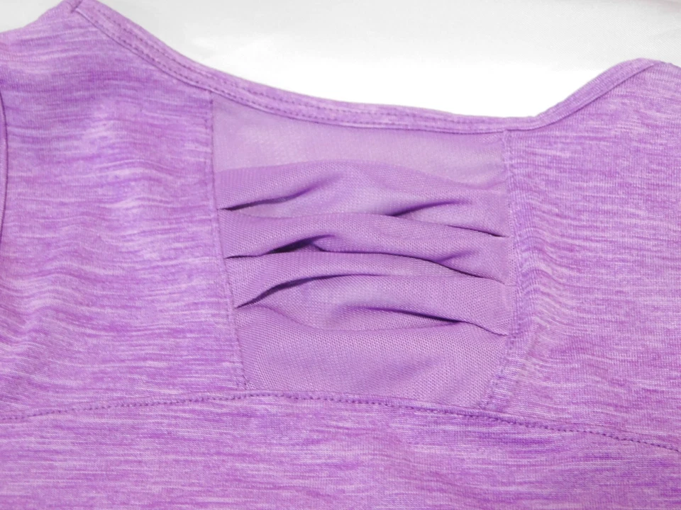 Camiseta sin mangas deportiva Champion para jóvenes niñas talla mediana 7/8 púrpura Foto 4 de 4