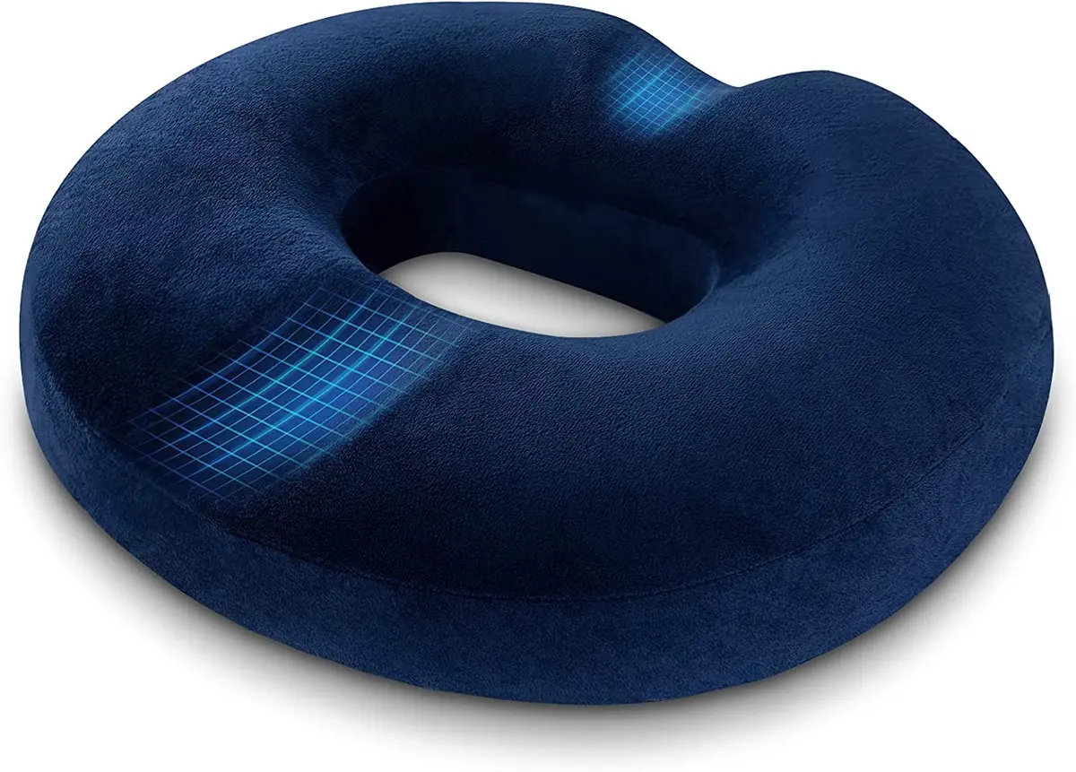 Donut Pillow Hemorrhoid Seat Cushion for Office Chair, Premium Memory Foam  Chair