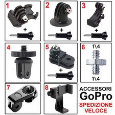 ACCESSORI PER GoPro HERO XIAOMI SJCAM AKASO APEXCAM SKUBA NILOX - RICAMBIO